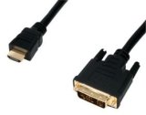 DVI - HDMI kaabel - 1.5m, kullatud kontaktid