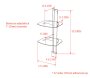 Audio - videotehnika  riiul seinale Omnimount TRIA 2 - Pilt 8 / thumb