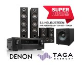 5.1 helisüsteem - Denon AVR-X1800H DAB + Taga Harmony TAV-607 komplekt + TSW-210 subwoofer