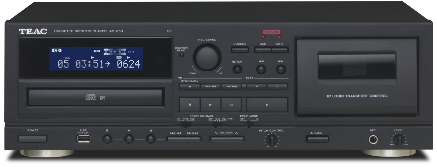 TEAC AD-850-SE (CD + Cassette-player + USB) pilt 0
