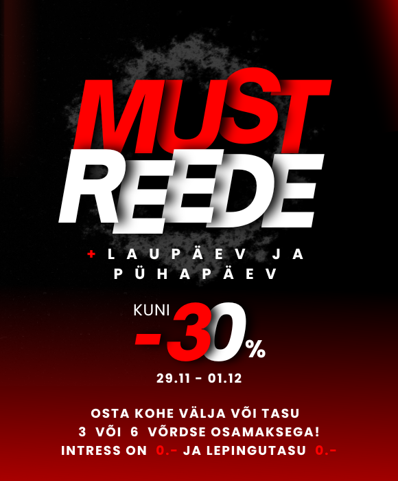 Must reede - hinnad all kuni 30%