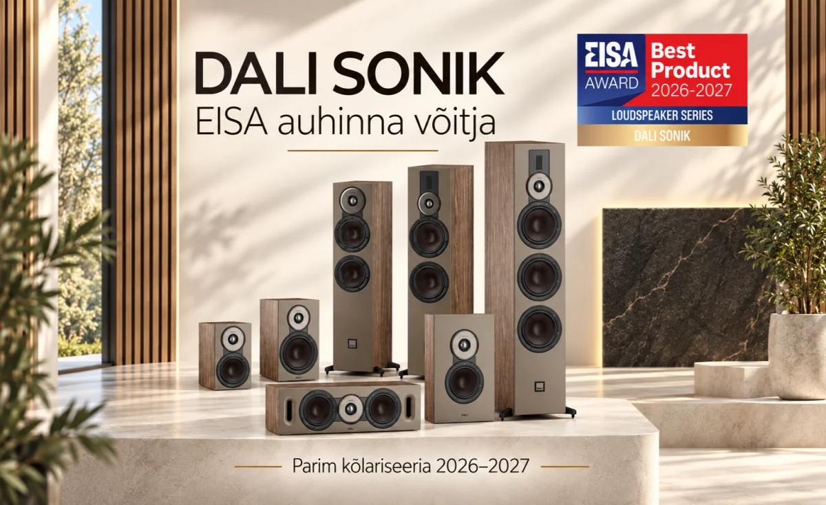 Dali Sonik kõlarid - EISA 2027 parim kõlariseeria