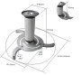 Projektori kinnitus lakke Cabstone BeamerFLEX - Pilt 5 / thumb