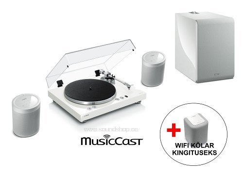 2.1 Stereokomplekt Yamaha MUSICCAST Vinyl 500 + MusicCast 20 + MUSICCAST SUB 100 + KINGITUS! - Pilt 1 / 500px