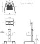 Teleri statiiv OmniMount PROHDCART - Pilt 7 / thumb