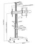 Teleri statiiv Maclean MC-801 (TV Trolley Stand) - Pilt 4 / thumb